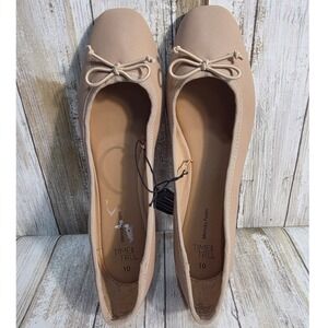 Time and Tru Women's Ballet Flats Tan Size 10 Casual Comfort Shoes